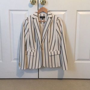 NEW Talbots Nautical Stripes blazer lined